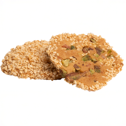 Sesame cookies with pistachio (Barazek)