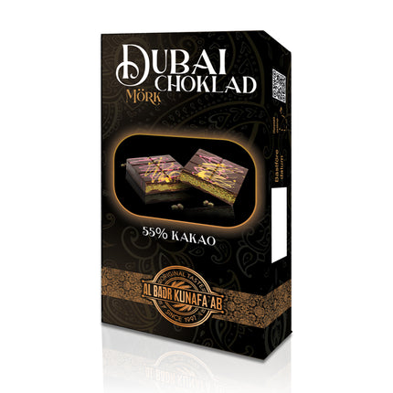 Dubai Chokolade - Mørk chokolade med 60% pistaciefyld